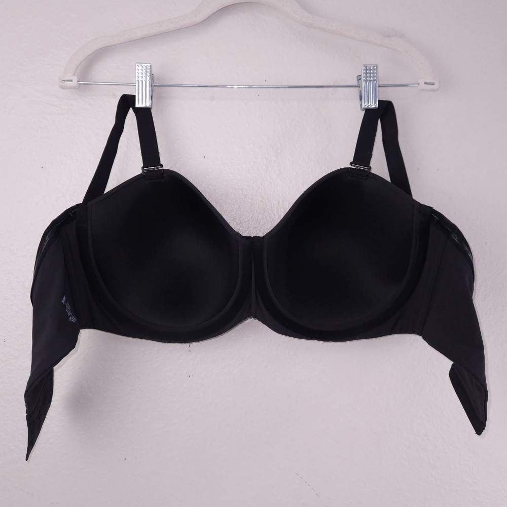 SKIMS Fits Everybody Strapless Bra 40DD Onyx Black Multiway Straps - Picture 4 of 5